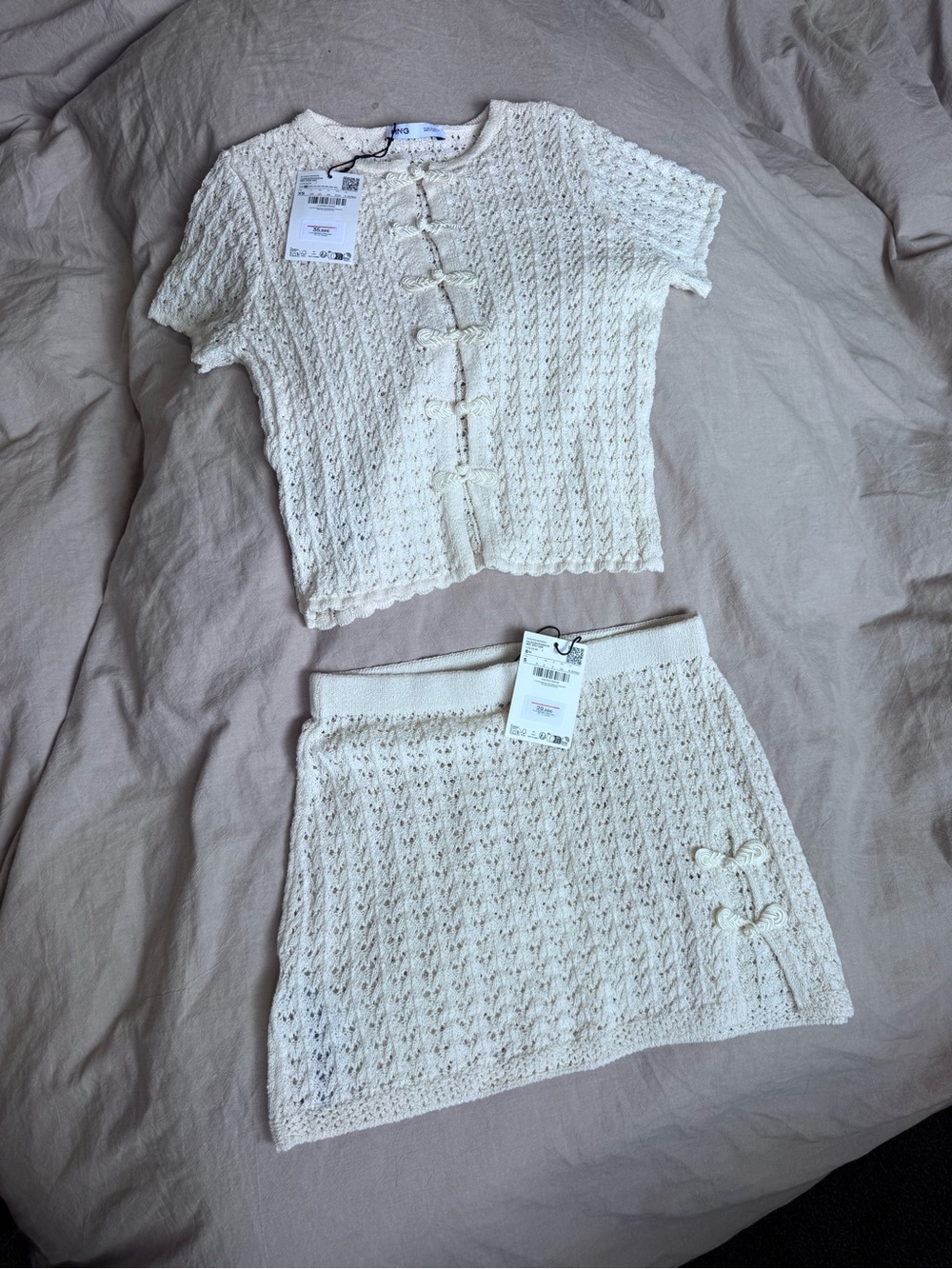 Mango Crochet Matching Set NWT